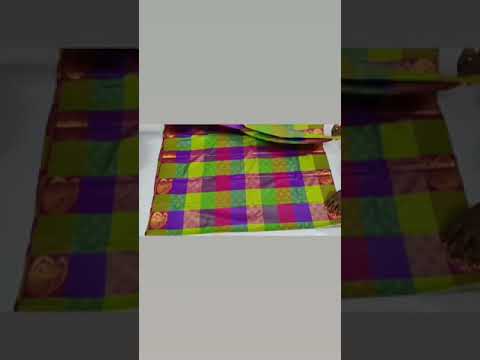 Multi color Soft  silk sarees  with Contrast pallu and classical folding