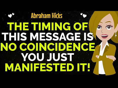 The Timing Of This Message Is No Coincidence You Just Manifested It !✨✅Abraham Hicks 2025