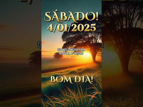 🌄✨️🌟 ORAÇÃO DA MANHÃ DE HOJE! 🌟✨️💖 - 04/01/25 - #2025 #4dejaneiro #oraçãodamanhã #sábado #shorts