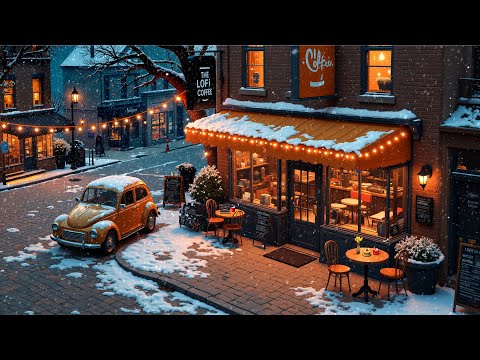 Serene Winter Study Vibes ❄ Lofi Hip Hop Radio to Study, Work & Relax ☕ Calming Snowy Night