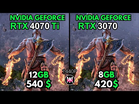 RTX 4070  VS RTX 3070 : 1440P GAMING TEST