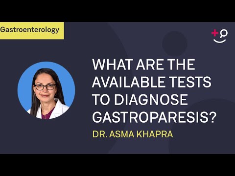 What are the available tests to diagnose gastroparesis and how do they work?