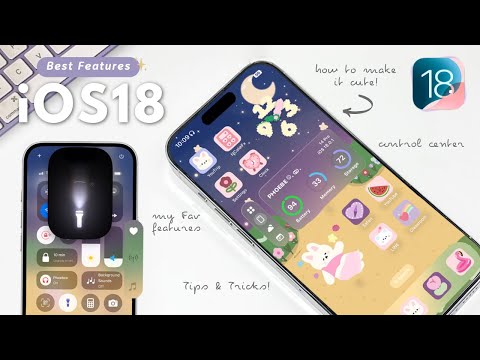 iOS 18 tips & tricks! BEST FEATURES ☁️📱 | customisation, control center, fav apps