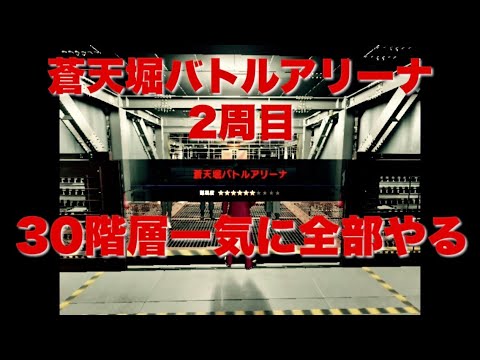 蒼天堀バトルアリーナ 2周目・30階層一気に全部やる