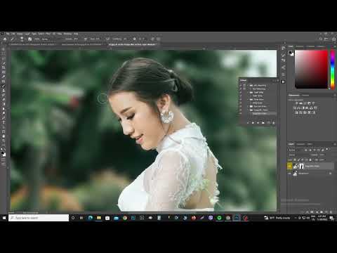 1 Click background Len blur action free download and tutorial for Photoshop 2023