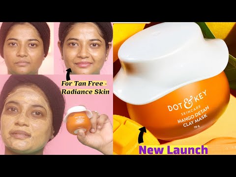 Dot & Key Mango Detan Clay Mask Review | With Glycolic Unclogs , Radiant Skin  | Poojaglampurholic