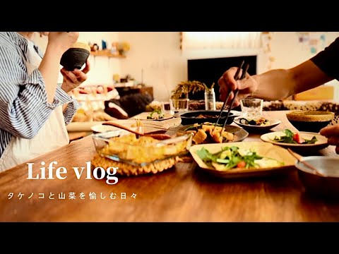 [Lifestyle vlog] Making bamboo shoots/enjoying wild vegetables