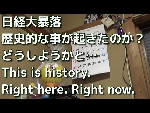 -400万円　日経大暴落　さてどうしようか…