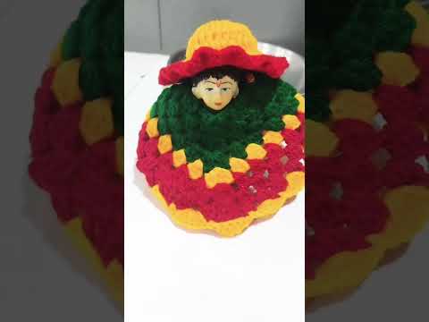 Laddu gopal beautiful dress #laddugopal #crochet #easycrochet