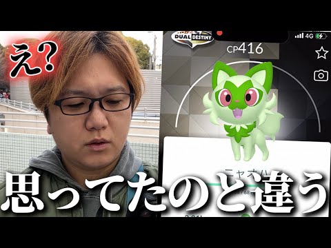 えっこれで合ってます??ニャオハコミュデイ全力プレイの結果がこちらです【ポケモンGO】