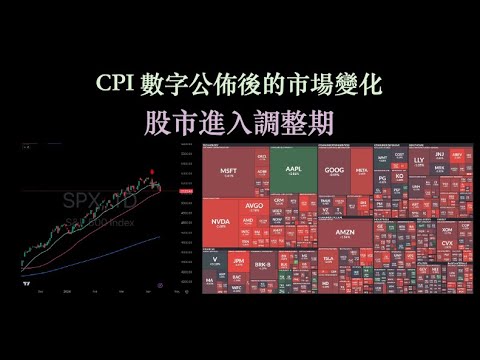 CPI 數字公佈後的市場變化｜金、銀、國債、美元｜股市進入調整期【CC中文字幕 】