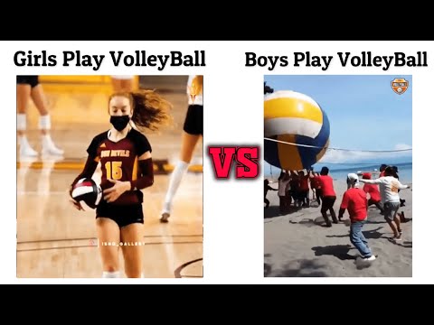 Girls Play VolleyBall Vs Boys Play VolleyBall !! Memes #viralmeme #mem