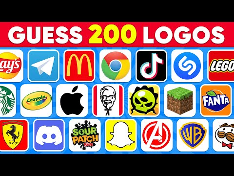 Guess The Logo in 3 Seconds | 200 Famous Logos | Logo Quiz 2024