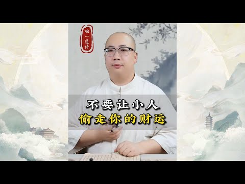 不要让小人偷走你的财运，好好看看 受益终身。