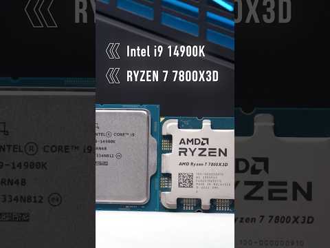 Ryzen 7 7800X3D vs i9 14900K  #gaming #14900k #7800x3d