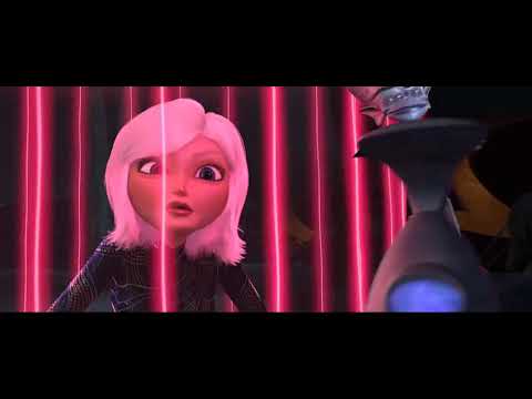 Monsters vs aliens fight scene