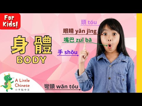 Learn About Your Body + Song in Traditional Chinese with Zhuyin 身體 | Chinese for Kids