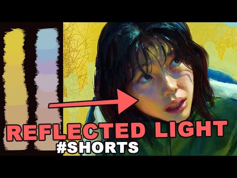 The Power Of Reflected Light On SKIN COLORS | #shorts