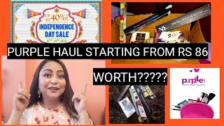 Purple Haul  2020 llAffordable makeup haulllCheapest makeup productslllife meh fun with San Raill