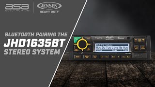 How To Pair Your JENSEN® Heavy Duty JHD1635BT Stereo With Bluetooth