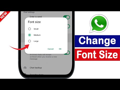 Whatsapp Chat Font Size Change Kaise Kare | How to Change Chat Font Size in Whatsapp