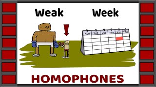 Homophones | Examples of 60 homophone pairs | English Vocabulary | Homographs | Homonyms