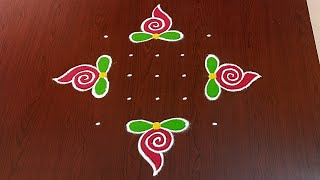 shivaratri rangoli designs|5dots easy shivaratri muggulu|diya kolam|dheepam muggulu#Rang Kaa Rangoli