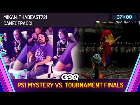 PS1 Mystery Vs. Tournament Finals by Mikan, Thabeast721 and CaneofPacci in 37:00 - AGDQ 2025