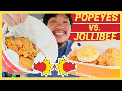 Jollibee vs. Popeyes Who has the Best Fried Chicken?!