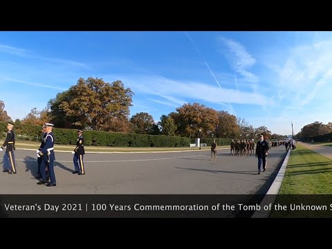 2021 Veteran's Day Procession at Arlington Cemetery