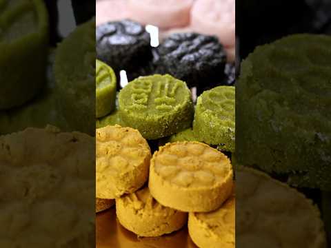 Traditional Korean pressed cookies Dasik! #food #koreancooking #cooking #desserts