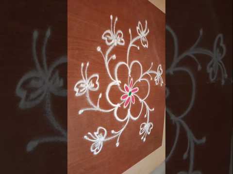 Beautiful kolam rangoli design #tranding #viralshourt #indianculture#rangoli #daily