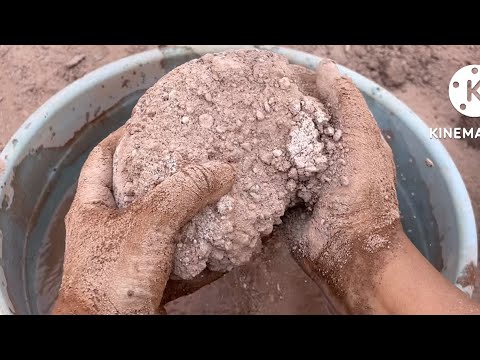 Gritty Red Dirt Water Crumbling ASMR