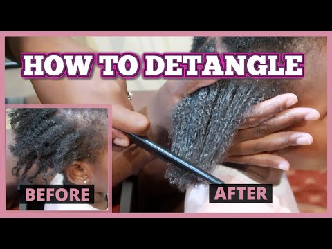 HOW TO DETANGLE TODDLERS NATURAL HAIR FAST WITH NO TEARS | HOW TO DETANGLE NATURAL HAIR |Grace Sonde