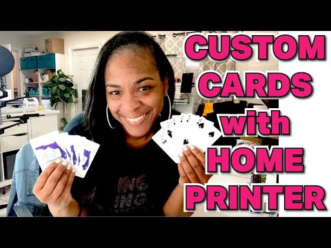 HOW TO MAKE CUSTOM PLAYING CARDS WITH HOME PRINTER | SILHOUETTE STUDIO