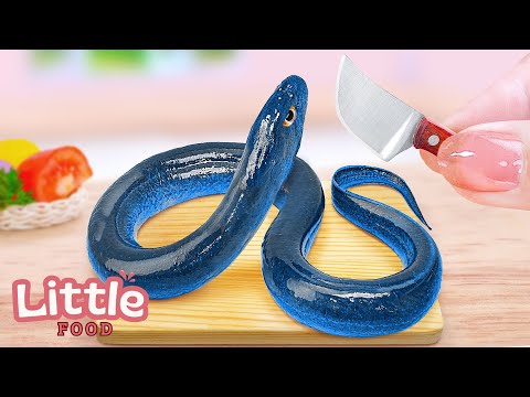 Seafood Recipes 🍣 Secret Grilled Eel Bamboo Recipe | Delicious Seafood Dishes 🦑 Little Food Cooking