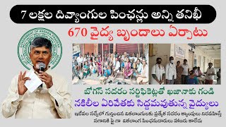 NTR Bharosa Pension Verification for handicapped Latest Update I 7 లక్షల దివ్యాంగుల పింఛన్లు తనిఖీ