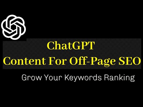 Generate Off Page SEO Content From ChatGpt Tool