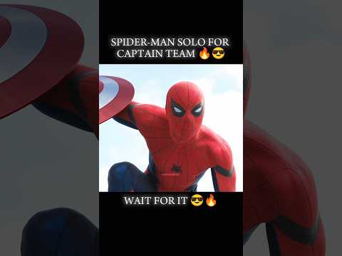 Spiderman solo for team captain America 🔥😎😈#shorts #mcu