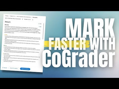 Save Time Grading Student Work with CoGrader AI