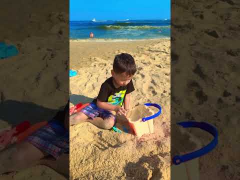 Little one making sand castle🏰😃 #shorts