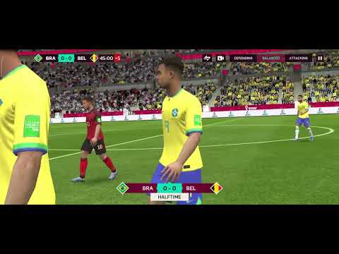 FIFA 23 || Brazil Vs Belgium Quarter-Final Match || FIFA World Cup 2023 || FIFA Mobile Gameplay