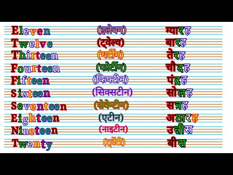 Counting 2 to 20 | 123 numbers | one two three, 2 से 20 तक गिनती  1 to 100 Counting #Nursery_Classes