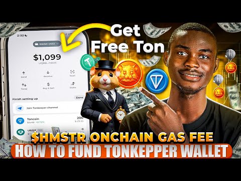 GET FREE TON For Gas Fee & How To Fund Ton wallet For $HMSTR Onchain Withdrawal