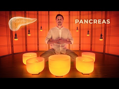 Pancreas Cleansing Sound Bath  |  Insulin Hormone & Metabolism  |  Crystal Singing Bowls Music