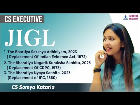 BHARATIYA SAKSHYA ADHINIYAM | Lecture 2 | CS executive new syllabus | JIGL | CS SOMYA KATARIA