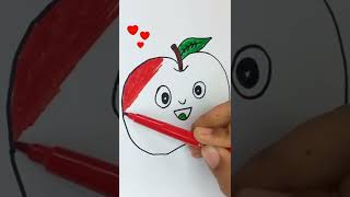 A for Apple | an apple drawing for kids