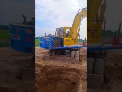 Pipeline & Manhole Excavation with Excavator | #excavator #dunyafoundation #heavymachinery