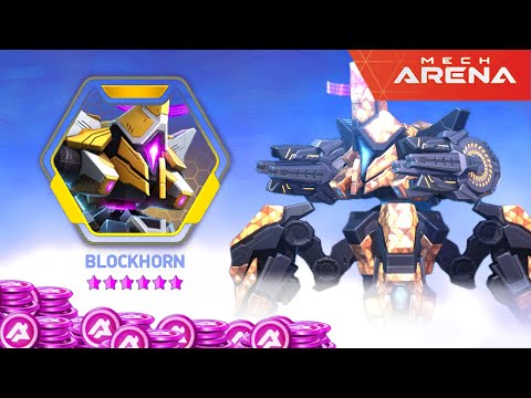 Mech Arena Free 10.000 A-Coins - FAST 1 DAY Giveaway - Blockhorn and Disc Launcher