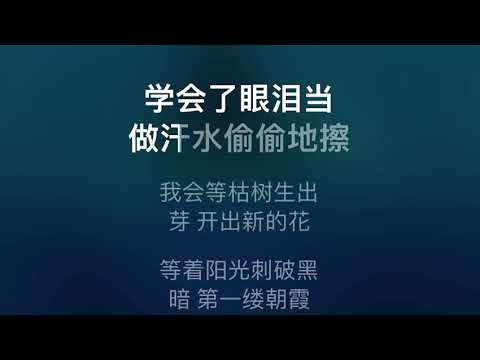 我會等 伴奏 mmoC-1 男低調（原唱：承桓）國語歌詞